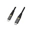 OtterBox Nylon Braided Charge/Sync Cable USB-C to Apple Lightning 1m Black