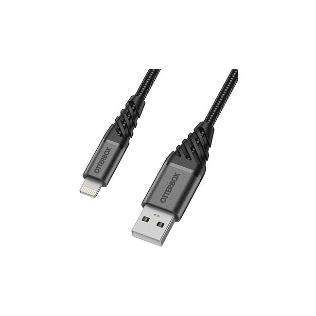 OtterBox Nylon Braided Charge/Sync Cable Apple Lightning 2m Black