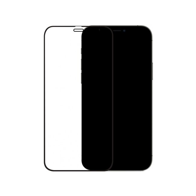 Mobilize Edge-To-Edge Glass Screen Protector Apple iPhone 12 Pro Max Black Full Glue