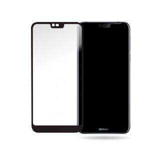 Mobilize Mobilize Glass Screen Protector - Black Frame - Nokia 7.1