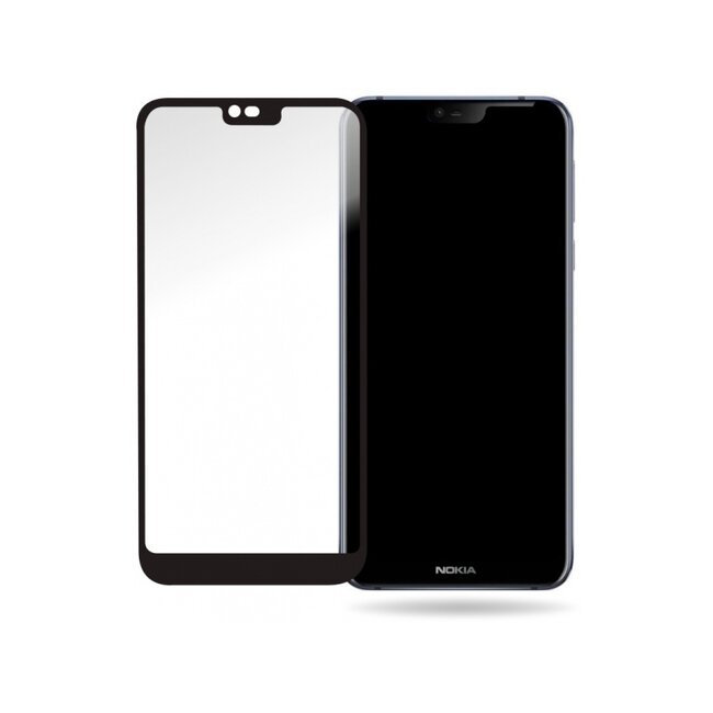 Mobilize Glass Screen Protector - Black Frame - Nokia 7.1