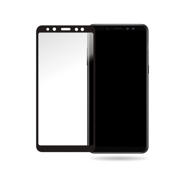 Mobilize Glass Screen Protector - Black Frame - Samsung Galaxy A8