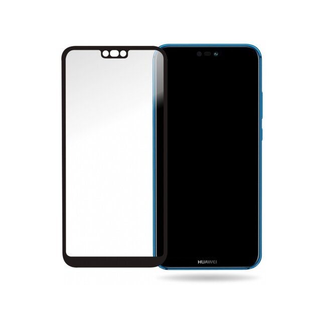 Mobilize Glass Screen Protector - Black Frame - Huawei P20 Lite