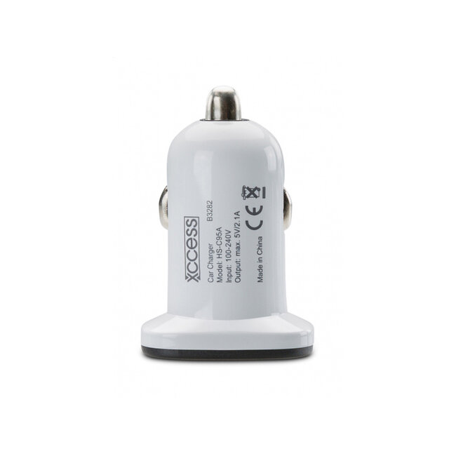 Xccess Car Charger Dual USB 2.1A White
