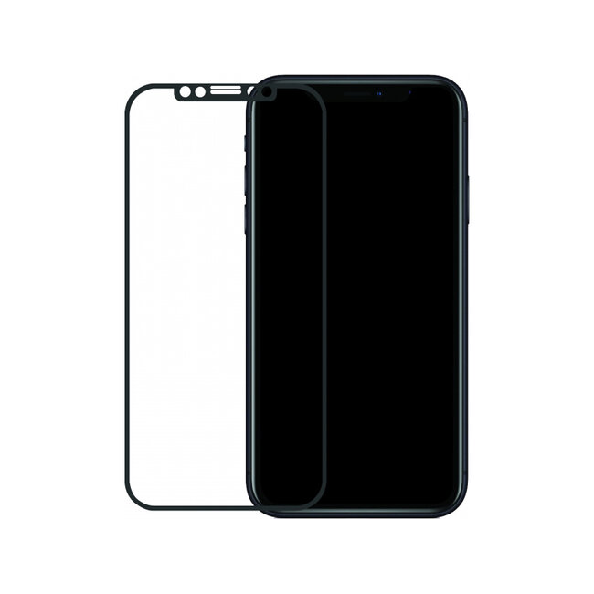 Mobilize Edge-To-Edge Glass Screen Protector Apple iPhone XR/11 Black Full Glue