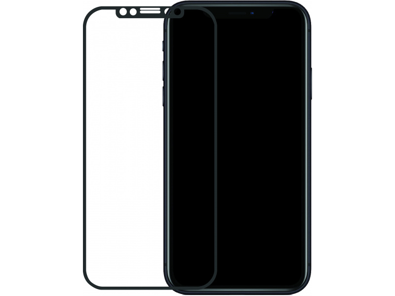 Mobilize Mobilize Edge-To-Edge Glass Screen Protector Apple iPhone XR/11 Black Full Glue afbeelding