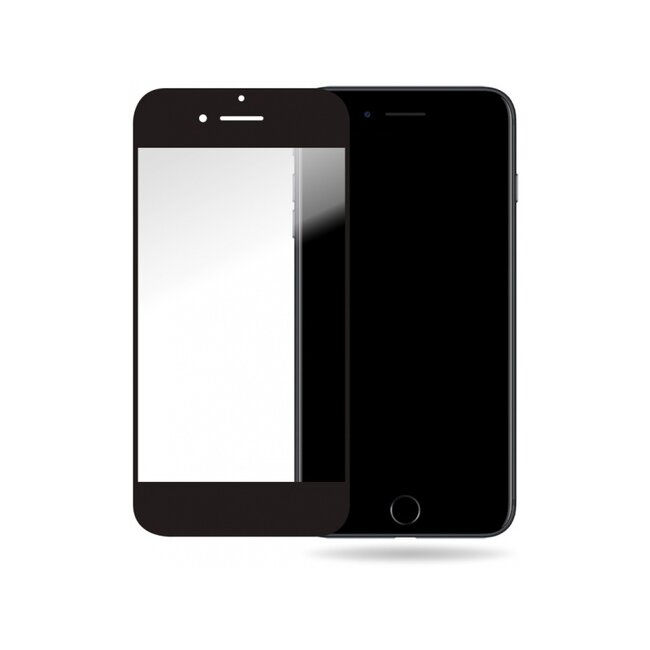 Mobilize Glass Screen Protector - Black Frame - Apple iPhone 6 Plus/6S Plus/7 Plus/8 Plus