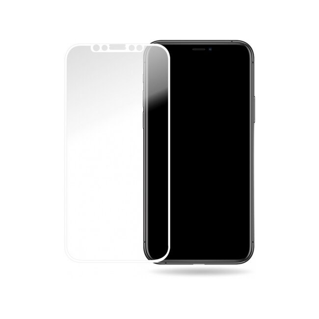 Mobilize Glass Screen Protector - White Frame - Apple iPhone X/Xs/11 Pro