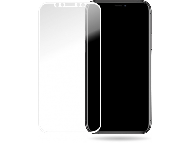 Mobilize Mobilize Glass Screen Protector - White Frame - Apple iPhone X/Xs/11 Pro afbeelding
