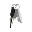 KeyMate Charge/Sync Keychain Cable Nylon Braided Micro USB Black