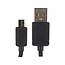 KeyMate Charge/Sync Keychain Cable Nylon Braided Micro USB Black