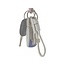 KeyMate Charge/Sync Keychain Cable Nylon Braided Lightning White