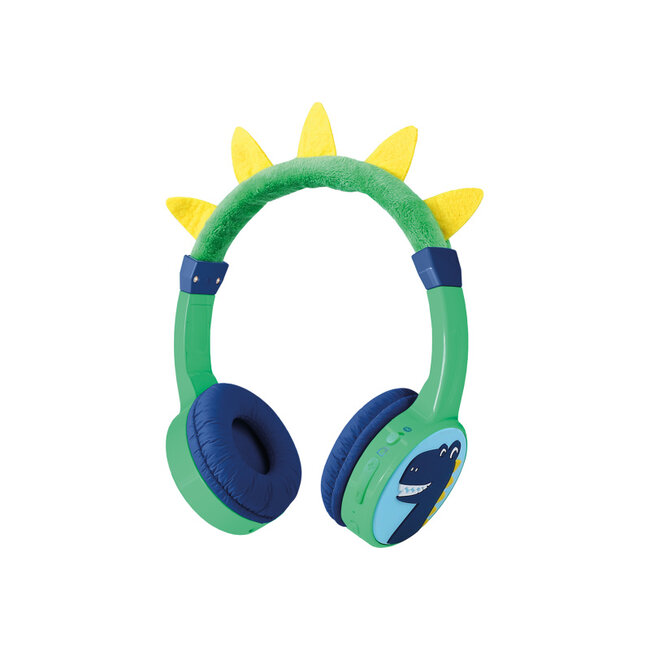 Mobilize Wireless/Wired Over Ear Kids Headphone 85dB Dinosaur