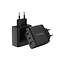 Mobilize Wall Charger 2x USB-C + 1x USB GaN 65W with PD/PPS Black