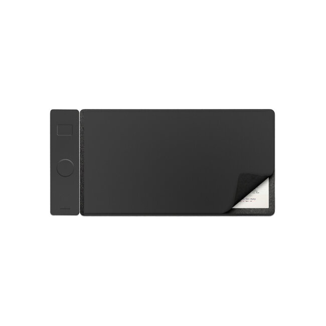 Mobilize PU Leather Desk Mat with Magnetic Wireless Charger 15W Black