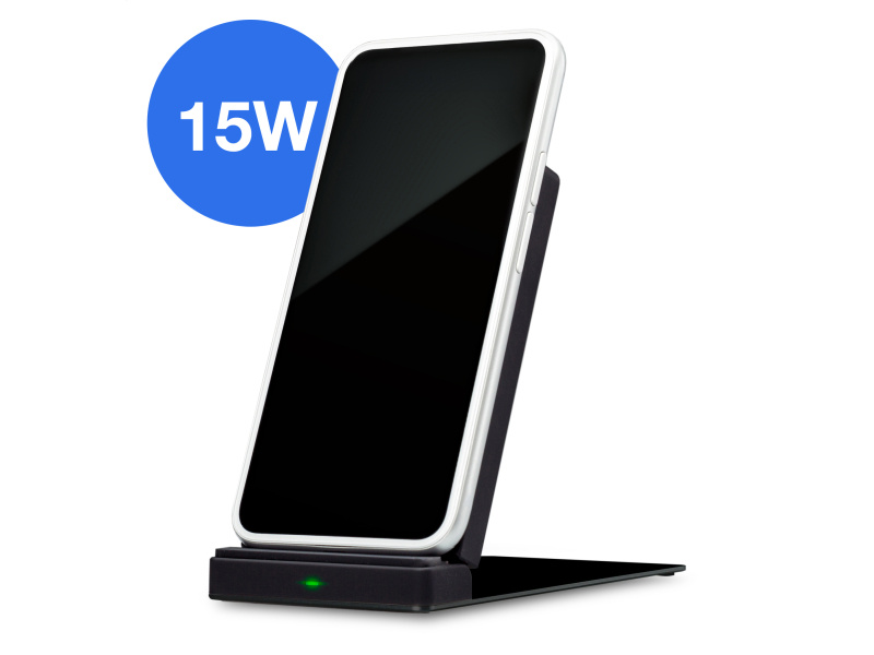 Mobilize Mobilize Wireless Fast Charger Foldable 5W/7.5W/10W/15W PU Leather Black afbeelding