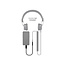 Mobilize Strong Nylon Audio Adapter USB-C to 3.5mm 15cm Black