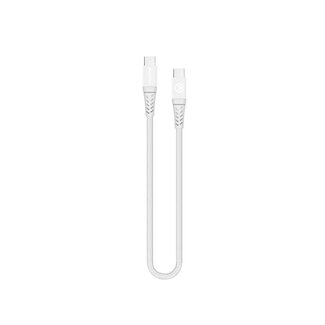Mobilize Mobilize Strong Nylon Cable USB-C to USB-C 20cm. 100W White