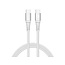 Mobilize Strong Nylon Cable USB-C to USB-C 1m. 100W White