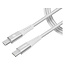 Mobilize Strong Nylon Cable USB-C to USB-C 1m. 100W White