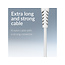 Mobilize Strong Nylon Cable USB-C to USB-C 1m. 100W White