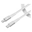 Mobilize Strong Nylon Cable USB-C to USB-C 2m. 100W White