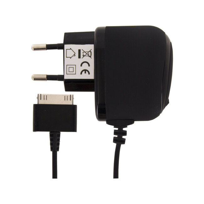Mobilize Premium Travel Charger Apple 30-Pin 1.0A 5W Black Bulk