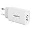 Mobilize Wall Charger 2x USB-C GaN 45W with PD/PPS White
