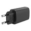 Mobilize Wall Charger 2x USB-C GaN 45W with PD/PPS Black