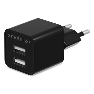 Mobilize Mobilize Wall Charger 2x USB 24W Black