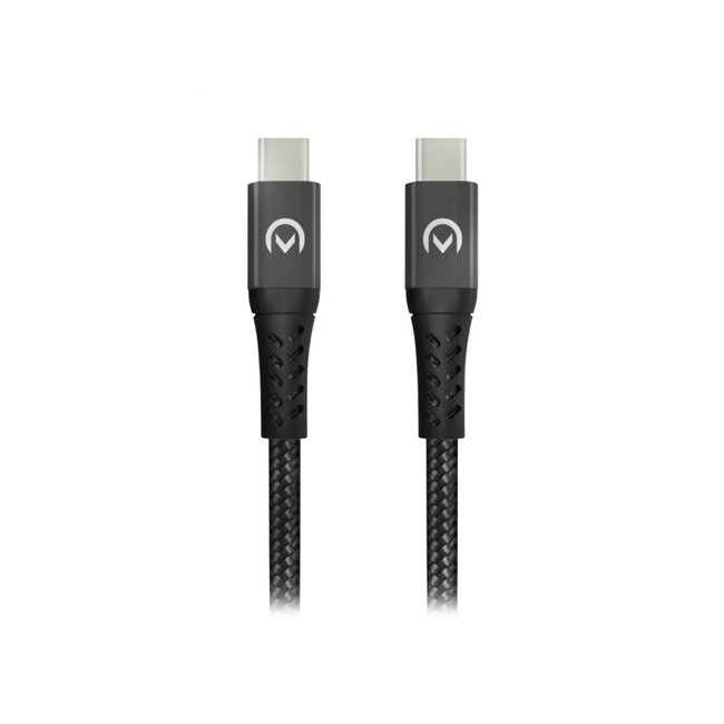 Mobilize Strong Nylon Cable USB-C to USB-C 1m. 100W Black