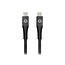 Mobilize Strong Nylon Cable USB-C to USB-C 1m. 100W Black