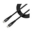 Mobilize Strong Nylon Cable USB-C to USB-C 1m. 100W Black