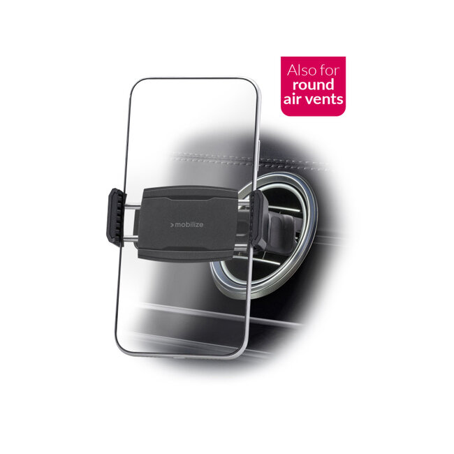 Mobilize Universal Car Holder for Round Air Vent Black