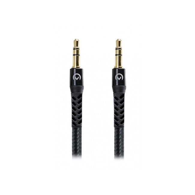Mobilize Strong Nylon Aux Cable 1.5m Black