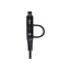 Mobilize Strong Nylon Cable 4in1 USB, USB-C to Micro USB, USB-C 1.5m Black