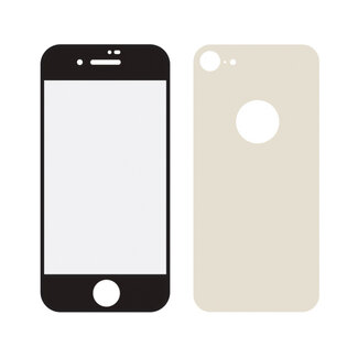 Mobilize Mobilize Edge-To-Edge Glass Screen Protector Apple iPhone 8 Front and Back Pack Gold Full Glue