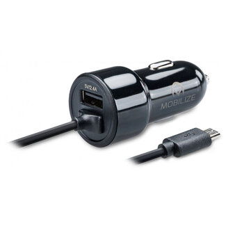 Mobilize Mobilize Car Charger USB + Micro USB 24W 1m. Black