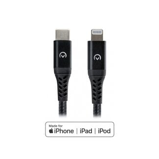 Mobilize Mobilize Strong Nylon Cable USB-C to MFi Lightning 2m. 60W Black