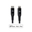 Mobilize Strong Nylon Cable USB-C to MFi Lightning 2m. 60W Black