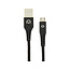 Mobilize Strong Nylon Cable USB to Micro USB 1m. 12W Black
