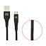 Mobilize Strong Nylon Cable USB to Micro USB 1m. 12W Black