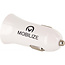 Mobilize Car Charger 2x USB + USB to Micro USB Cable 12W 1m. White