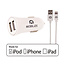 Mobilize Car Charger 2x USB 24W + USB to Apple MFi Lighting Cable 1m. White