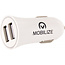 Mobilize Car Charger 2x USB 24W + USB to Apple MFi Lighting Cable 1m. White
