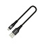 Mobilize Strong Nylon Cable USB to USB-C 20cm. 15W Black