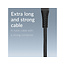Mobilize Strong Nylon Cable USB to Micro USB 2m. 12W Black