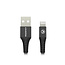 Mobilize Strong Nylon Cable USB to Apple MFi Lightning 20cm. 12W Black