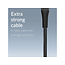 Mobilize Strong Nylon Cable USB to Apple MFi Lightning 20cm. 12W Black
