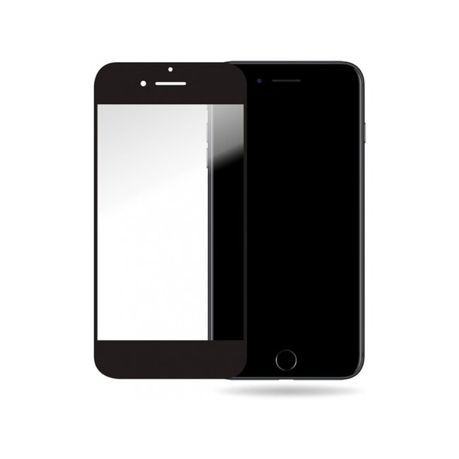 Mobilize Glass Screen Protector - Black Frame - Apple iPhone 6/6S